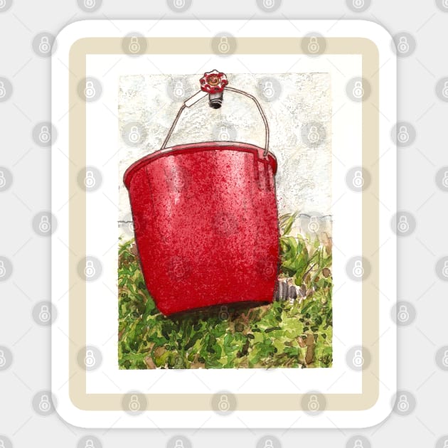 Bucket Sticker by LDH Illustrations